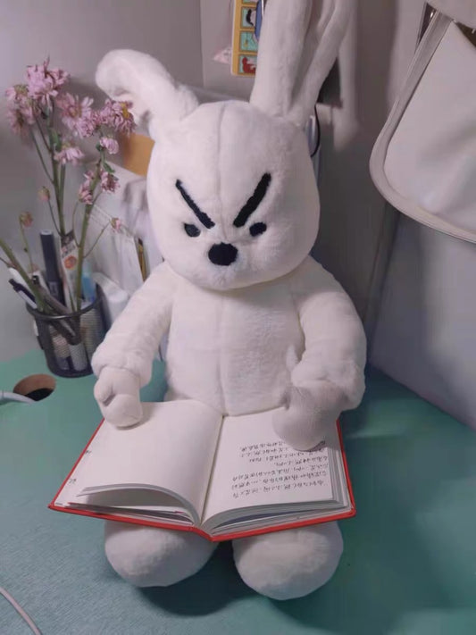 fearless bunny plush toys angry rabbit stuffed animal gift